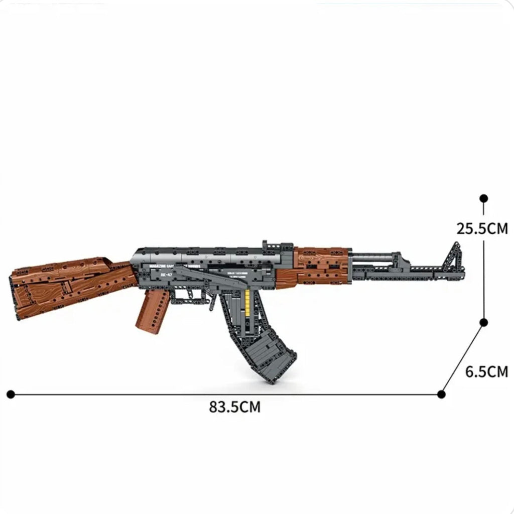 AK — model z klocków ClickBricks, 1238 elementów — detale
