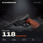 C96 krótki — model z klocków ClickBricks, 118 elementów — specyfikacja