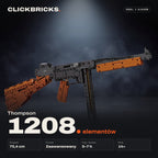 Thompson — model z klocków ClickBricks, 1208 elementów — specyfikacja