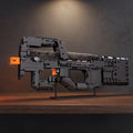 P90 — model z klocków ClickBricks, 1668 elementów — w ekspozycji